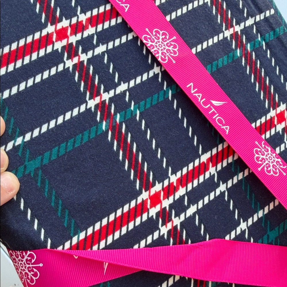 NEW WITH TAGS Nautica Teal and Plaid Women's Sleepwear Set ($60 Tag Price) - Picture 3 of 3